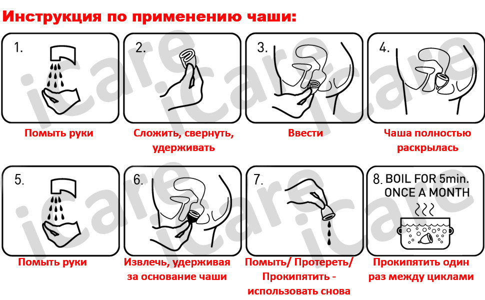 Менструальной чаше инструкция по применению